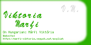 viktoria marfi business card