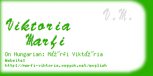 viktoria marfi business card